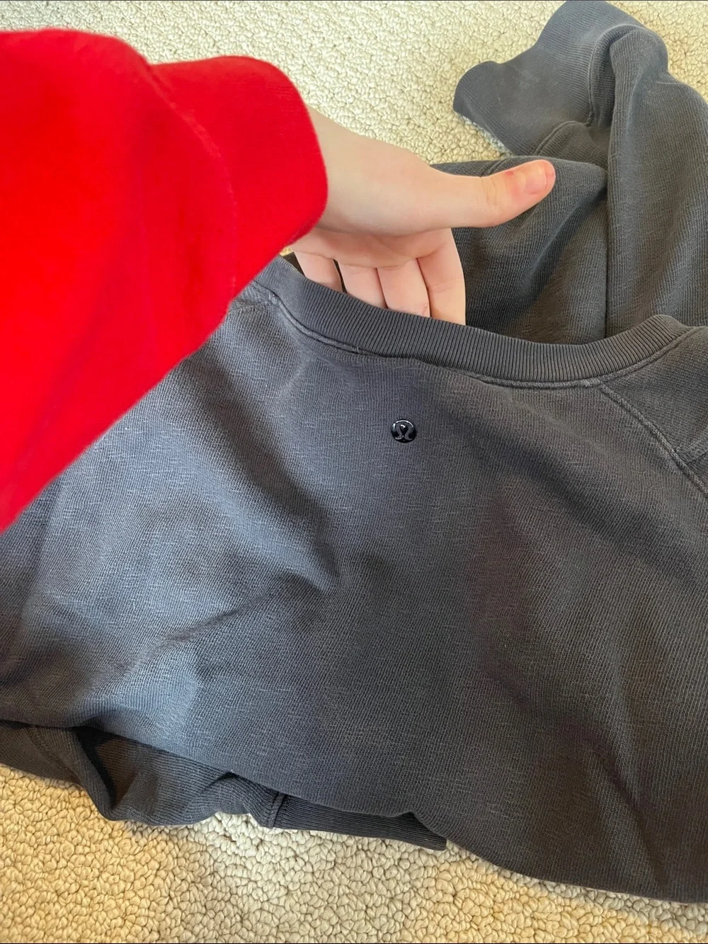 Lululemon Softstreme Crewneck Oversized Pullover Large Grey - Picture 4 of 4